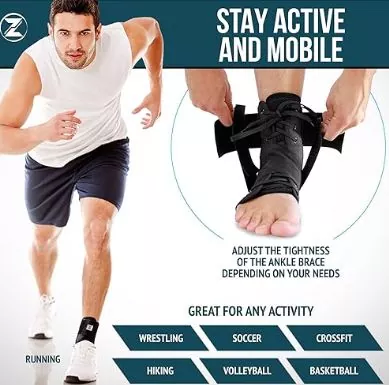 Ano ang ginagawa ng isang sprained ankle brace na suporta?